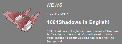 1001Shadows sketchup plugin