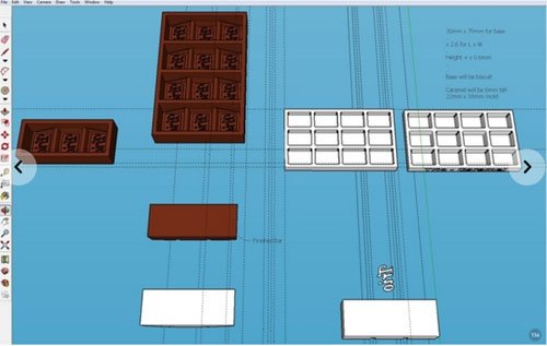 How to design a chocolate bar and make it 3d printable