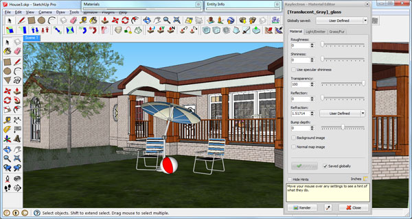 3D model in Trimble SketchUp