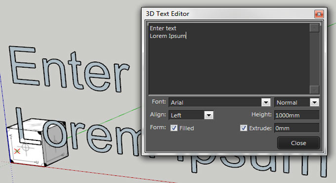 3D Text Editor â€“ The newest sketchup extension