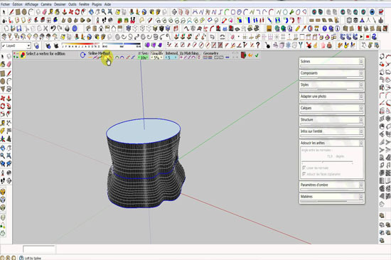 Create a model with CurviLoft sketchup plugin & render it with Keyshot 5