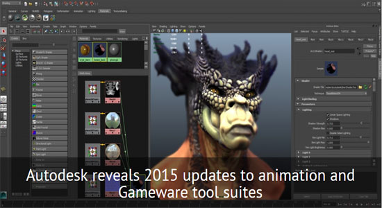 Autodesk Reveals 2015 Versions of Its 3D Animation Tools