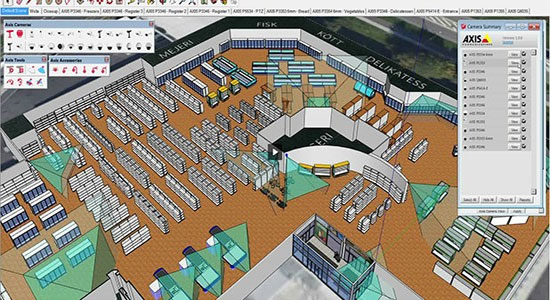 Various applications of axes tool inside sketchup