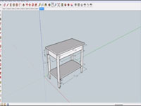 Designing An End-Table in Google Sketchup