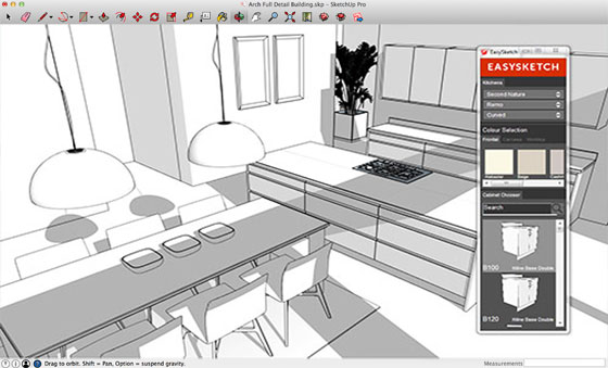 EASYSKETCH Kitchen Design Plugin for SketchUp