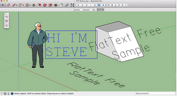 FlatText – The newest sketchup plugin