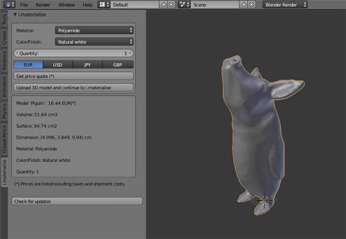 I.Materialise launched new plugin for Blender 3D modeling software