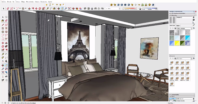 How to render an interior scene with V-ray for sketchup