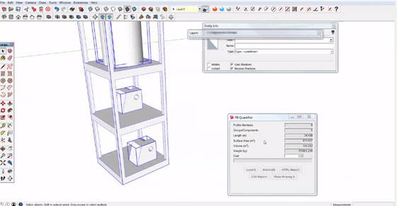 How sketchup is used for load calculation