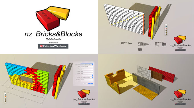 nz_Bricks&Blocks â€“ The newest sketchup extension