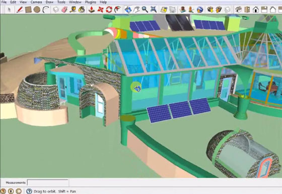 Learn to install a model phoenix earthship in Trimble Sketchup
