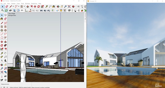 How to use Enscape 3D to create real time visualization in sketchup