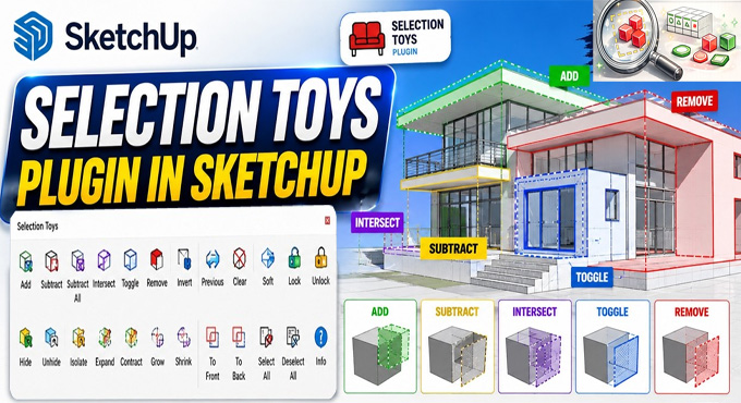 How to use Selection Toys Plugin in SketchUp
