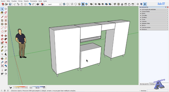 How to design a Folding Vertical Drawer in Sketchup