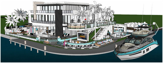 Custom pool design by Brad Holley with the help of SketchUp software