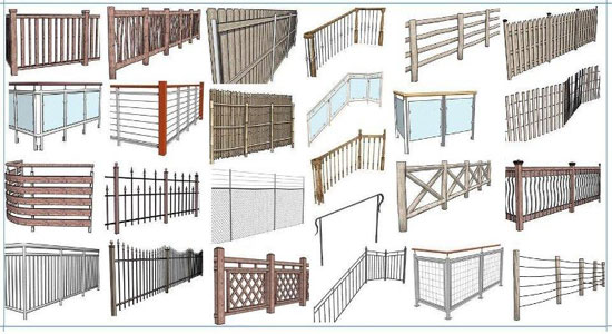 SketchUp Instant Fence and Railing Plugin