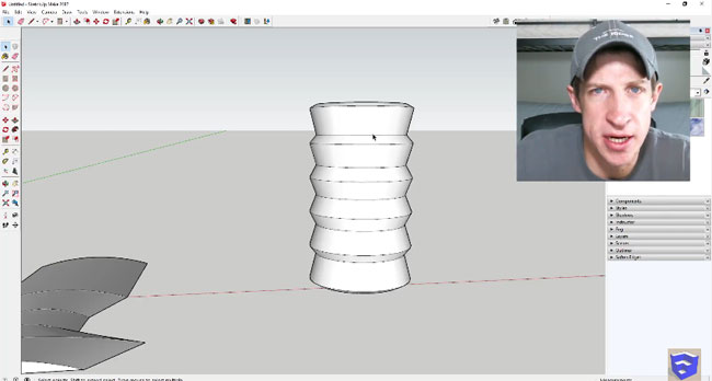 How to use push/pull tool in sketchup to generate new faces