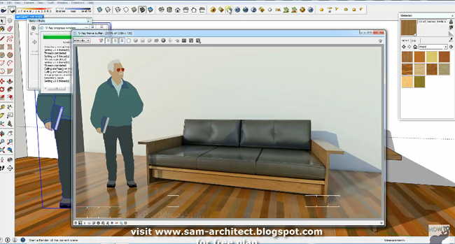 Useful Sketchup Tip For Tiurning A Sofa Photo into a 3D Model