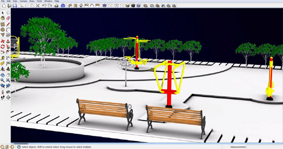 rendering with sketchup v-ray