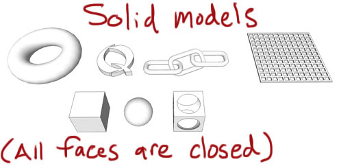 2 Methods to make a Solid 3D Model using SketchUp