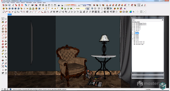 How to use sphere light & two sided material in vray sketchup