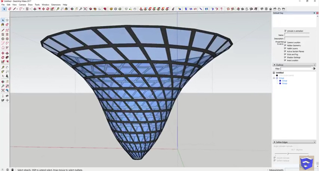 How to use Sketchy FFD sketchup plugin to generate spiral shapes