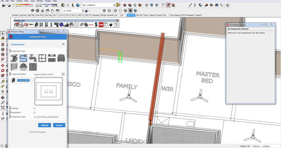 Sketchup and PlusSpec for improved steel structural & electrical design