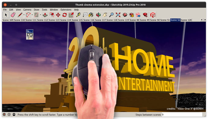 Thumb Cinema for sketchup â€“ Newest sketchup extension
