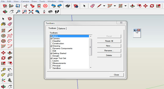 How to utilize various toolbars with Sketchup 2014