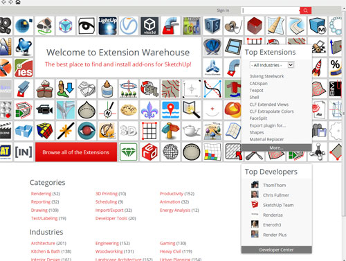 How to set up a trial sketchup extension