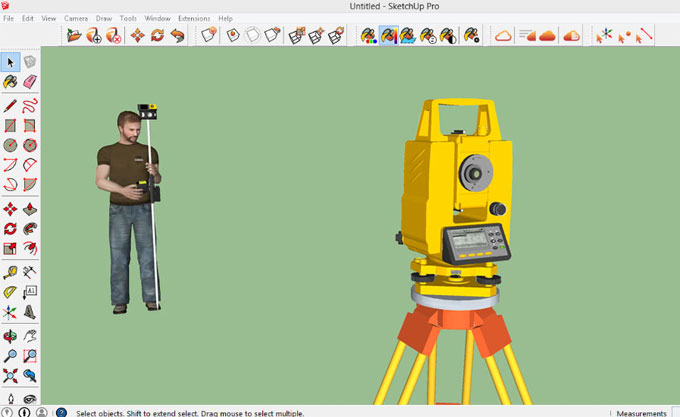 Take Your SketchUp to the Site with Trimble Total Station