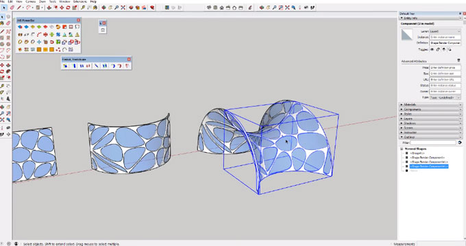 How to start modeling with Voronoi Patterns in Sketchup