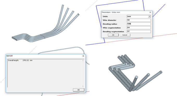 Wire Bending & Routing Tool â€“ The newest sketchup extension
