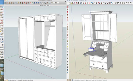 Bob Lang will conduct some exclusive sketchup classes for woodworking professionals in 2015