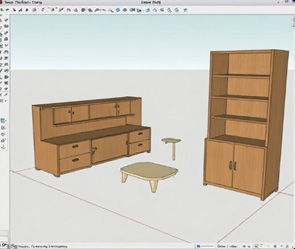 Creating furniture in SketchUp