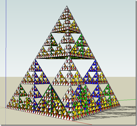 Sierpinski Tetrahedron keyframe animation