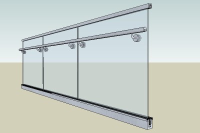 Glass Panel Handrail
