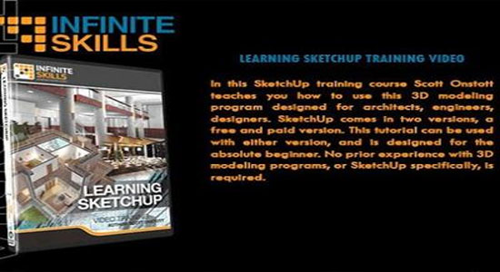 Infinite skills introduces Learning SketchUp 2013 Video Training - DVD