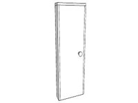 3D Swinging Door Arched-Top