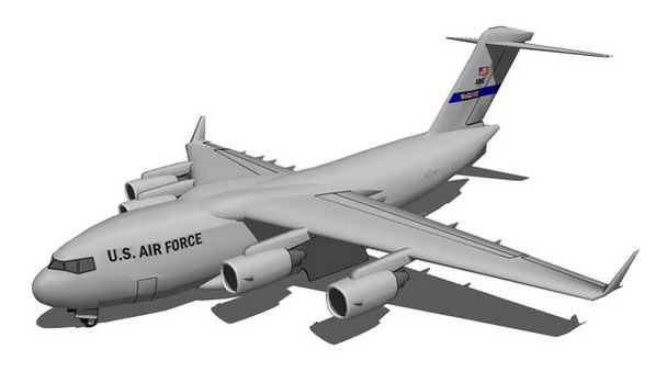Sketchup model - Boeing C-17 Globemaster