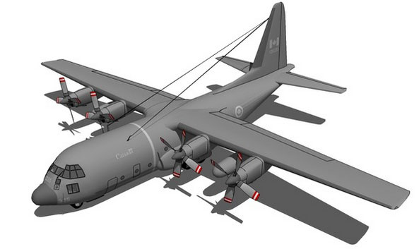 Sketchup model - Lockeed C-130E Hercules