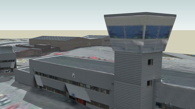 Sketchup model - Nuuk Airport