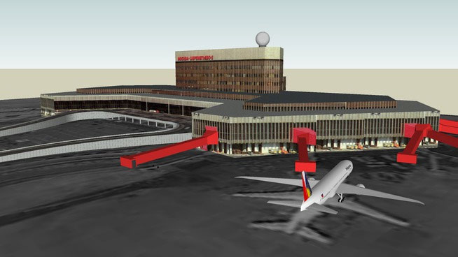 Sketchup model - Airport Sheremetyevo