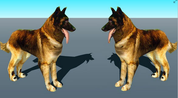 Sketchup model - 3d Dog