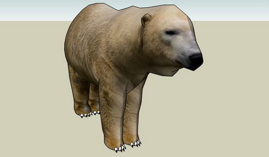 Sketchup model - Polar Bear