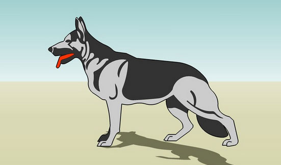 Sketchup model - Dog