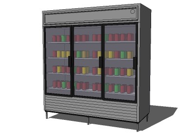 Display fridge 30 in