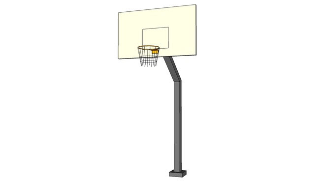 Sketchup model - Basketball goal