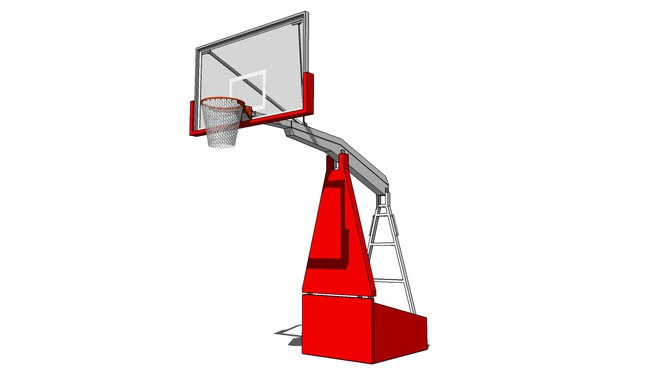 Sketchup model - Basketball Goal - Portable