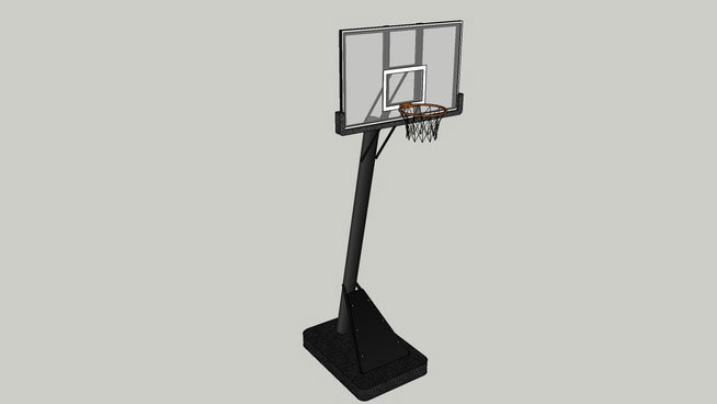 Sketchup model - Spalding Basketball Hoop